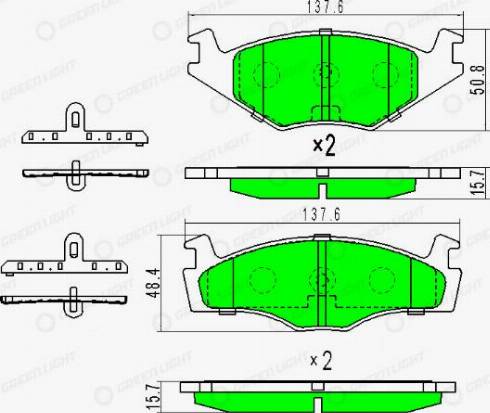 AutomotiveAdriado GLBP0179 - Тормозные колодки, дисковые, комплект autospares.lv