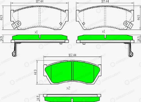 AutomotiveAdriado GLBP0391 - Тормозные колодки, дисковые, комплект autospares.lv