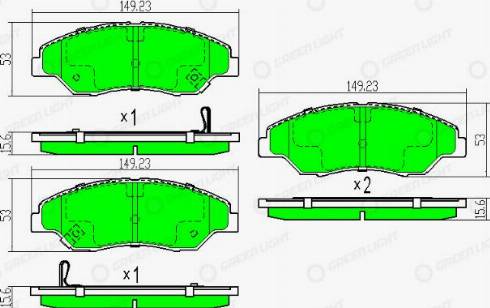 AutomotiveAdriado GLBP0344 - Тормозные колодки, дисковые, комплект autospares.lv