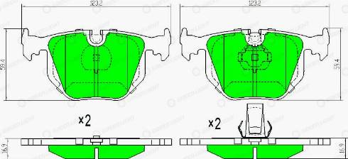 AutomotiveAdriado GLBP0347 - Тормозные колодки, дисковые, комплект autospares.lv