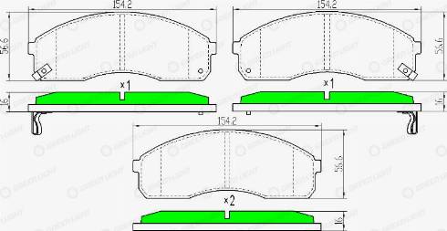 AutomotiveAdriado GLBP0358 - Тормозные колодки, дисковые, комплект autospares.lv