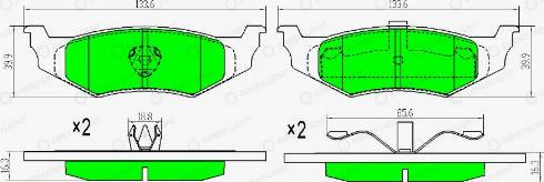 AutomotiveAdriado GLBP0367 - Тормозные колодки, дисковые, комплект autospares.lv