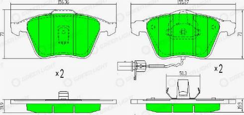 AutomotiveAdriado GLBP0318 - Тормозные колодки, дисковые, комплект autospares.lv