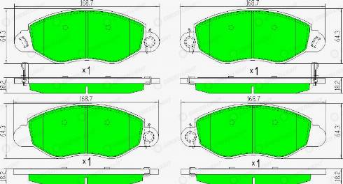 AutomotiveAdriado GLBP0329 - Тормозные колодки, дисковые, комплект autospares.lv