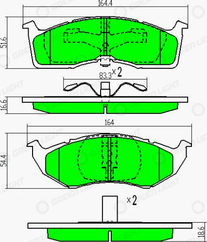 AutomotiveAdriado GLBP0377 - Тормозные колодки, дисковые, комплект autospares.lv