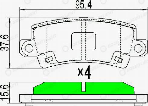 AutomotiveAdriado GLBP0248 - Тормозные колодки, дисковые, комплект autospares.lv