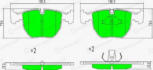 AutomotiveAdriado GLBP0242 - Тормозные колодки, дисковые, комплект autospares.lv