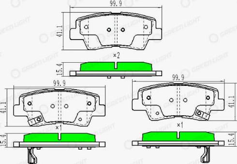 AutomotiveAdriado GLBP0253 - Тормозные колодки, дисковые, комплект autospares.lv