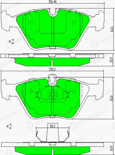 AutomotiveAdriado GLBP0215 - Тормозные колодки, дисковые, комплект autospares.lv