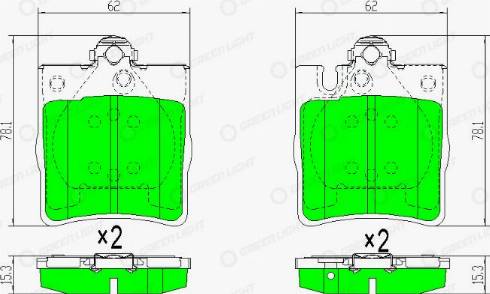 AutomotiveAdriado GLBP0232 - Тормозные колодки, дисковые, комплект autospares.lv