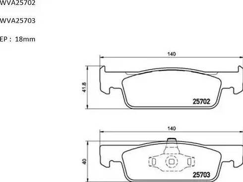 Automotor France ABP2581 - Тормозные колодки, дисковые, комплект autospares.lv