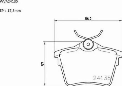 Automotor France ABP2607 - Тормозные колодки, дисковые, комплект autospares.lv