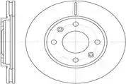 Automotor France ADC9280 - Тормозной диск autospares.lv