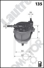 Automotor France LATG73 - Топливный фильтр autospares.lv