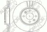 Automotor France PDC9446 - Тормозной диск autospares.lv