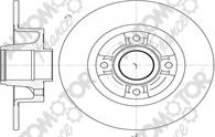 Automotor France PDC7823 - Тормозной диск autospares.lv