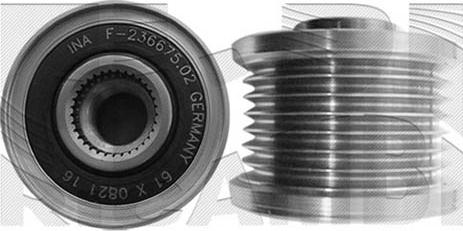 Autoteam A05648 - Шкив генератора, муфта autospares.lv