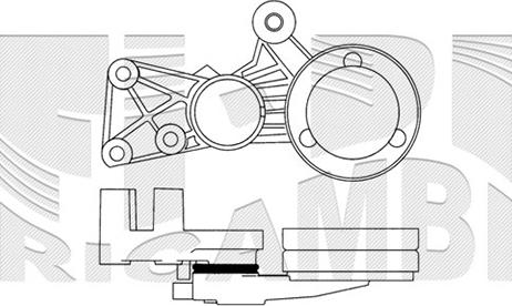 Autoteam A01472 - Натяжитель, поликлиновый ремень autospares.lv