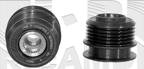 Autoteam A03956 - Шкив генератора, муфта autospares.lv