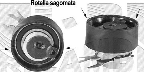 Autoteam A03128 - Натяжной ролик, зубчатый ремень ГРМ autospares.lv