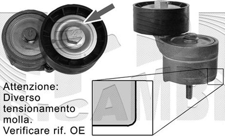 Autoteam A02208 - Натяжитель, поликлиновый ремень autospares.lv