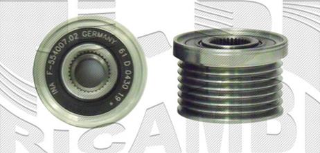 Autoteam A07572 - Шкив генератора, муфта autospares.lv