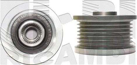 Autoteam A07680 - Шкив генератора, муфта autospares.lv