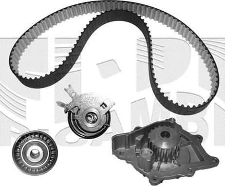 Autoteam KATW1585 - Водяной насос + комплект зубчатого ремня ГРМ autospares.lv