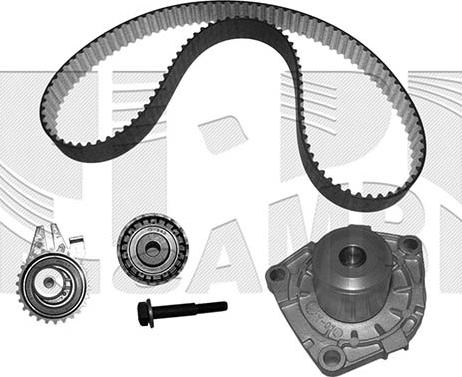 Autoteam KATW1578 - Водяной насос + комплект зубчатого ремня ГРМ autospares.lv