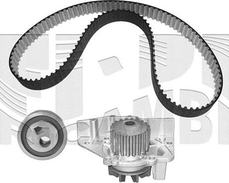 Autoteam KATW1113 - Водяной насос + комплект зубчатого ремня ГРМ autospares.lv