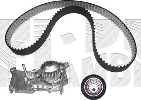 Autoteam KATW1706 - Водяной насос + комплект зубчатого ремня ГРМ autospares.lv