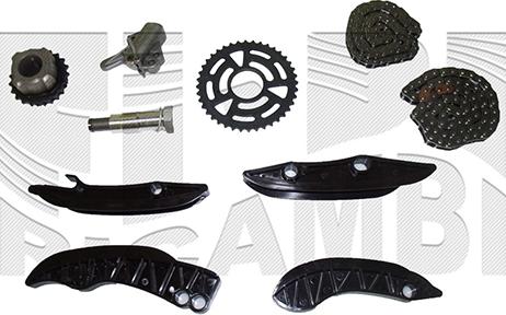 Autoteam KCA093 - Комплект цепи привода распредвала autospares.lv