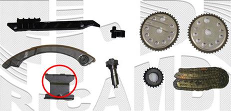 Autoteam KCA152 - Комплект цепи привода распредвала autospares.lv