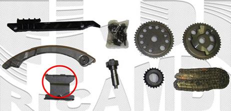 Autoteam KCA260 - Комплект цепи привода распредвала autospares.lv