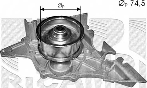 Autoteam WPA409 - Водяной насос autospares.lv