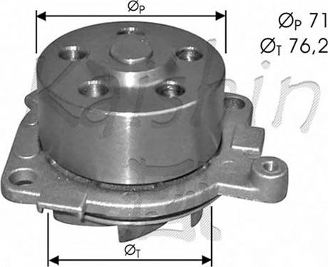 Autoteam WPA405 - Водяной насос autospares.lv