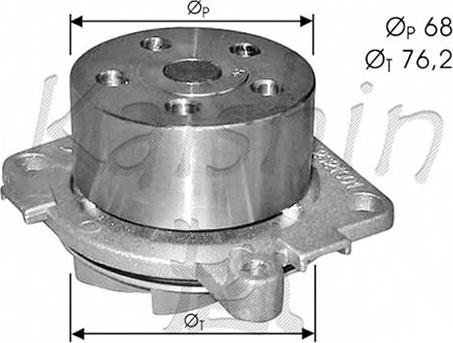 Autoteam WPA406 - Водяной насос autospares.lv