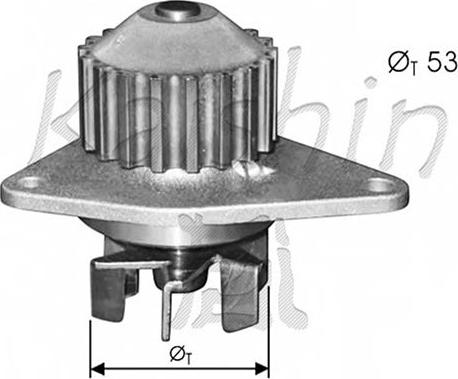 Autoteam WPA348 - Водяной насос autospares.lv