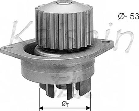 Autoteam WPA347 - Водяной насос autospares.lv