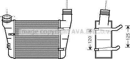 Ava Quality Cooling AI 4221 - Интеркулер, теплообменник турбины autospares.lv