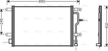 Ava Quality Cooling AI 5194 - Конденсатор кондиционера autospares.lv