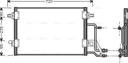 Ava Quality Cooling AI 5140 - Конденсатор кондиционера autospares.lv