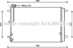 Ava Quality Cooling AI5368 - Конденсатор кондиционера autospares.lv