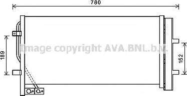 Ava Quality Cooling AI5382 - Конденсатор кондиционера autospares.lv