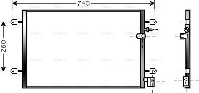 Ava Quality Cooling AI 5237 - Конденсатор кондиционера autospares.lv