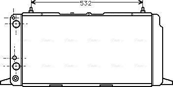 Ava Quality Cooling AI 2091 - Радиатор, охлаждение двигателя autospares.lv