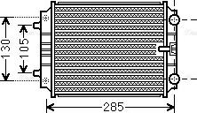 Ava Quality Cooling AI 2299 - Радиатор, охлаждение двигателя autospares.lv