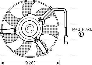 Ava Quality Cooling AI 7504 - Вентилятор, охлаждение двигателя autospares.lv