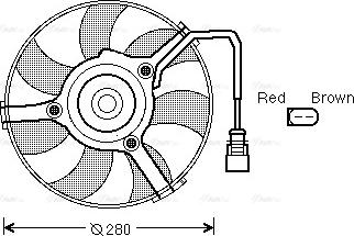 Ava Quality Cooling AI 7516 - Вентилятор, охлаждение двигателя autospares.lv