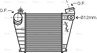 Ava Quality Cooling AIA4200 - Интеркулер, теплообменник турбины autospares.lv